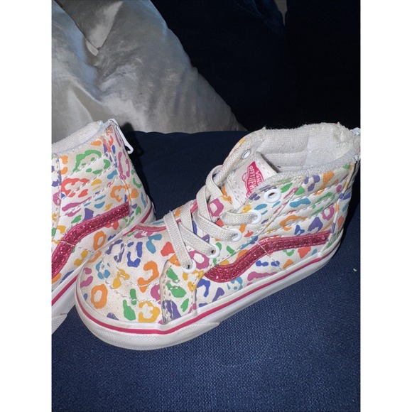 Vans Kids Sneakers - Multicolor Leopard Print - Picture 6 of 12